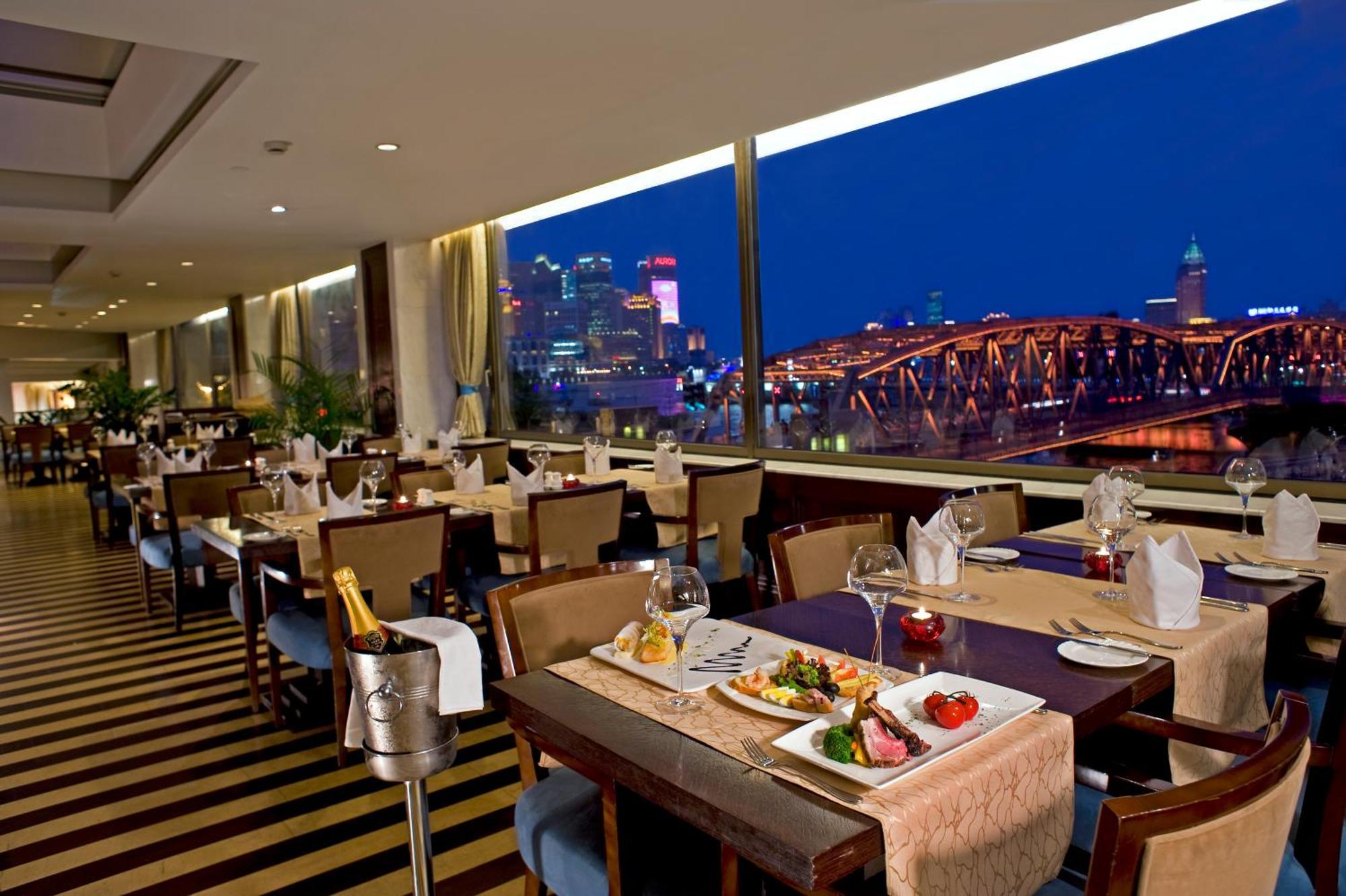 שנגחאי Broadway Mansions Hotel - On The Bund מסעדה תמונה